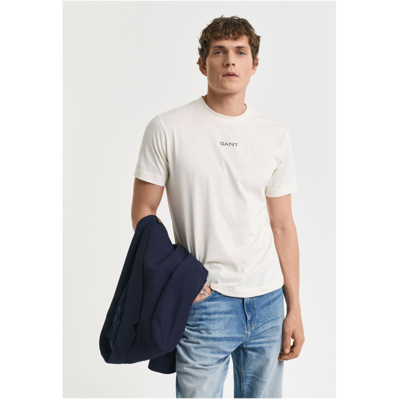 GANT Graphic t-shirt cream